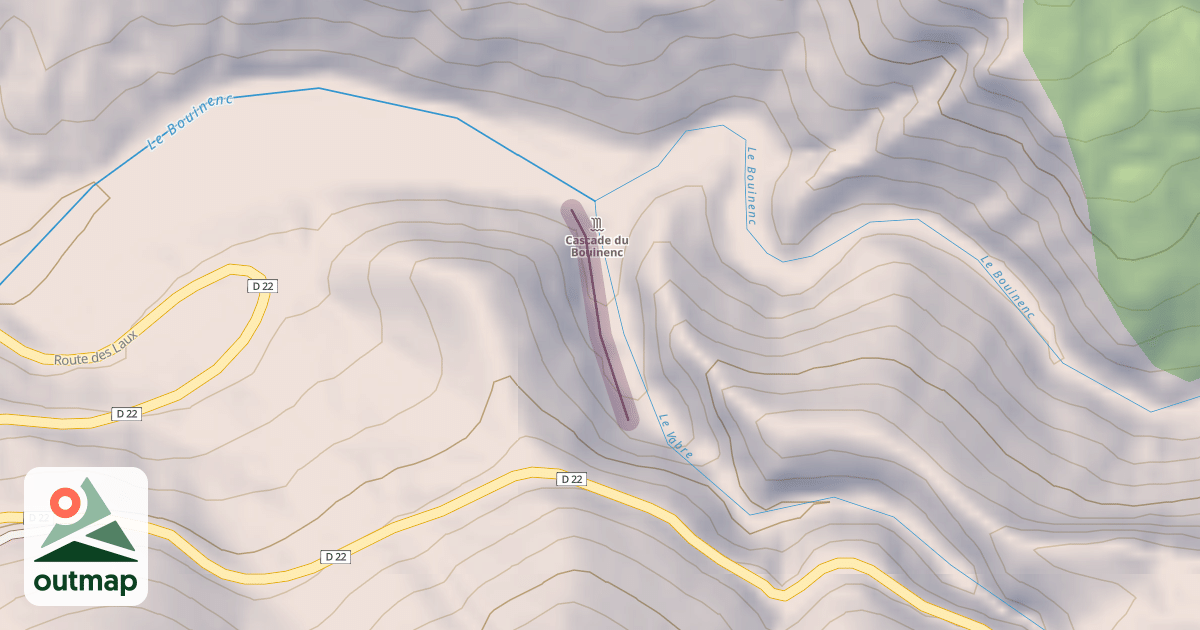 Map of Cascade du Bouinenc