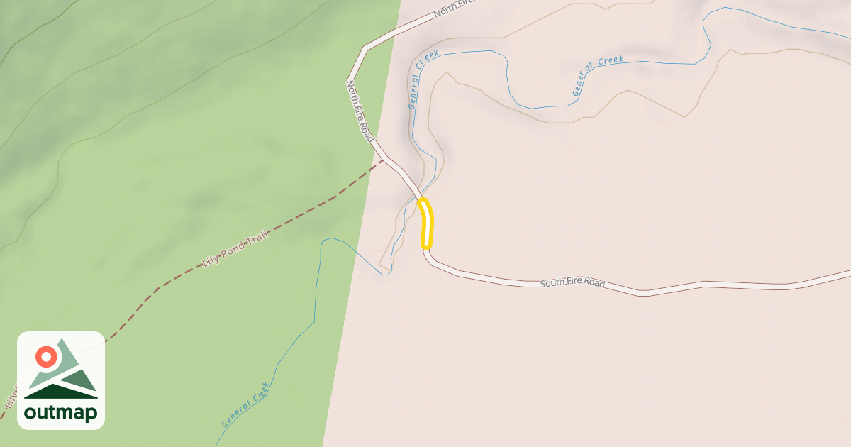 Map of South Fire Road