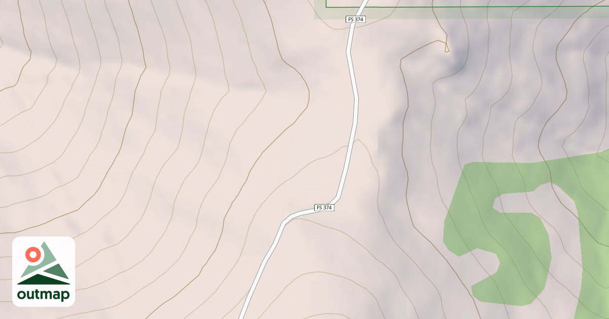 Map of HARRIS CREEK SUMMIT