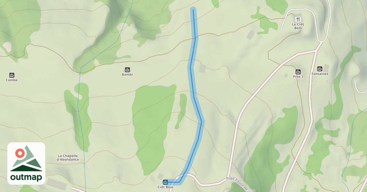 Map of Cerf Haut