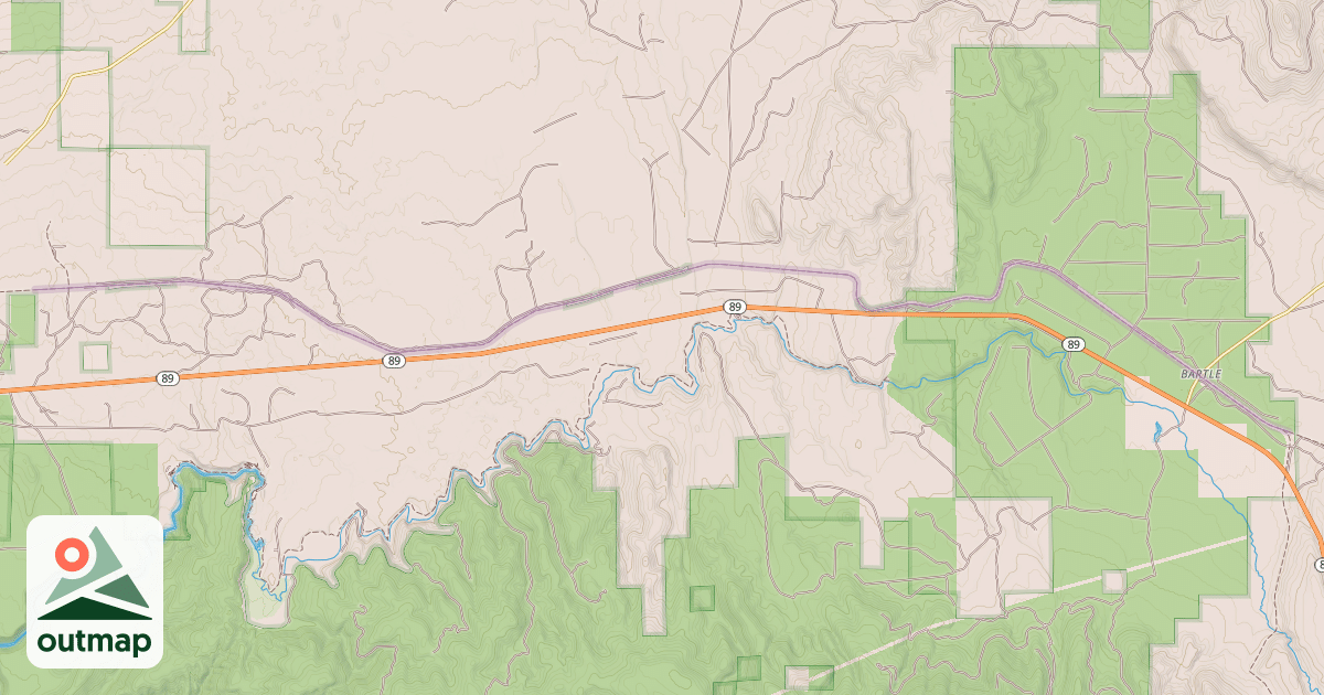 Map of Great Shasta Rail Trail