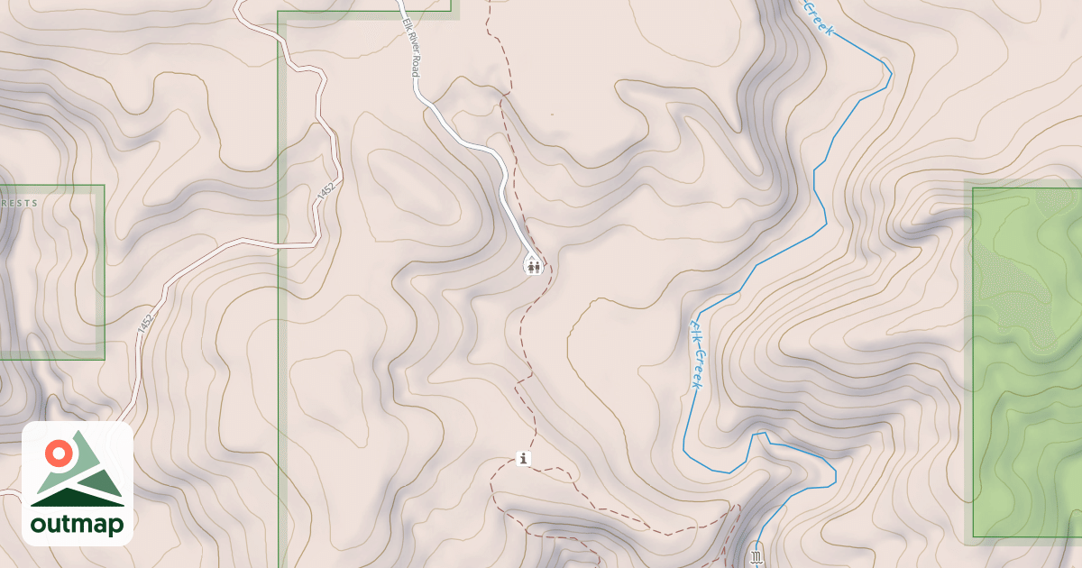 Map of ELK CREEK FALLS