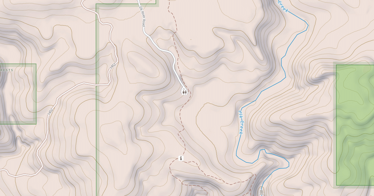 Map preview of ELK CREEK FALLS