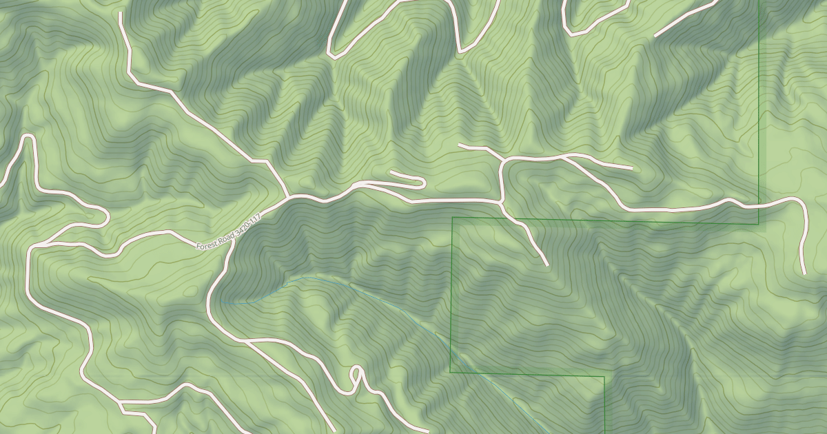 Map preview of USFS National Forest System Roads {9272F488-A9BF-46E2-830F-A21CF716D613}