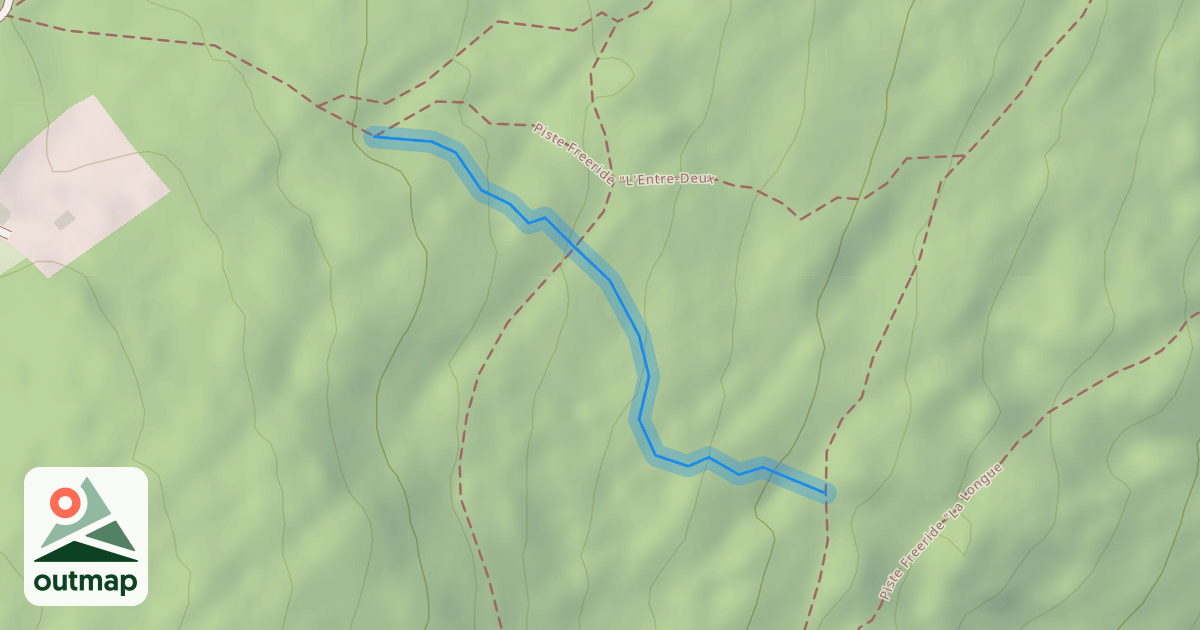 Map of Piste Freeride "La Longue