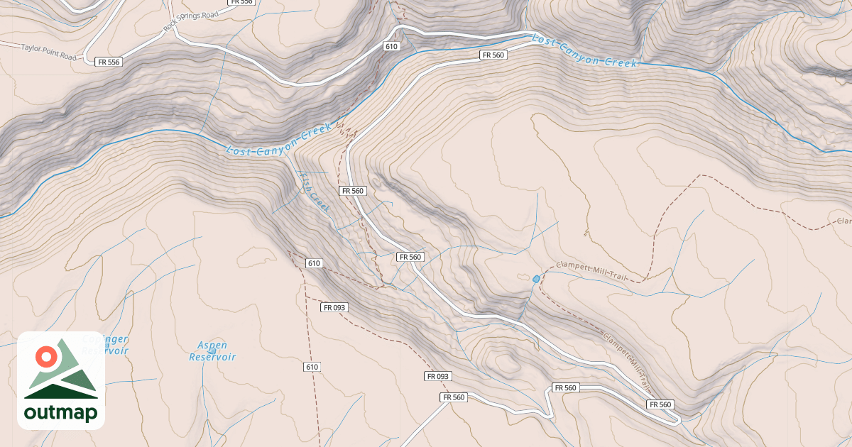 Map of LOST CANYON
