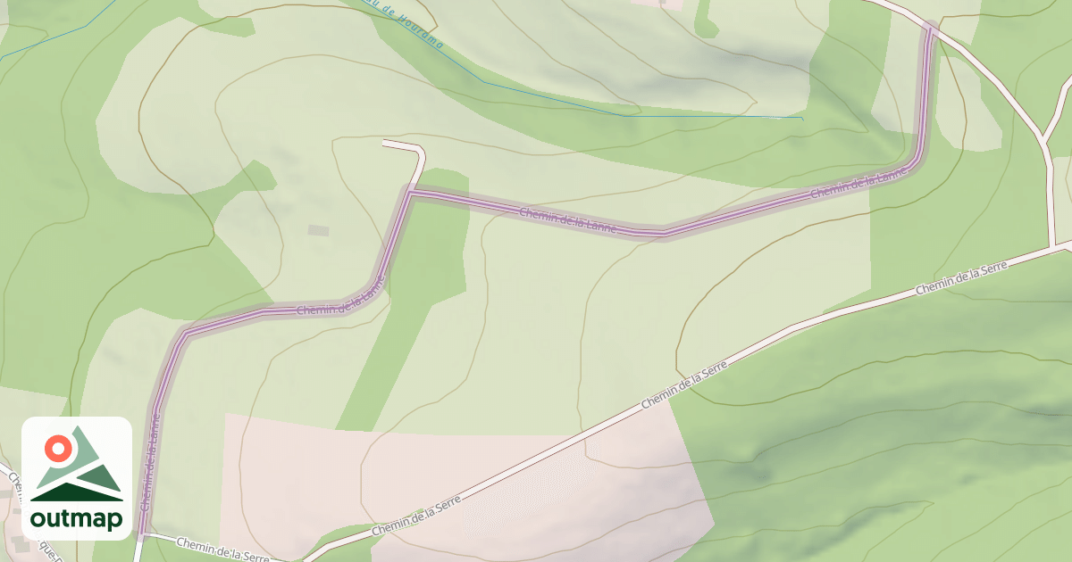 Map of Chemin de la Lanne