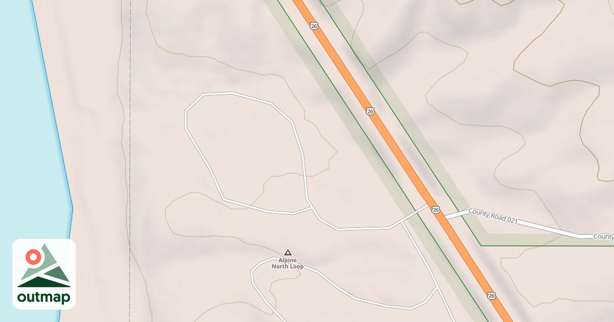 Map of ALPINE CG LOOP A
