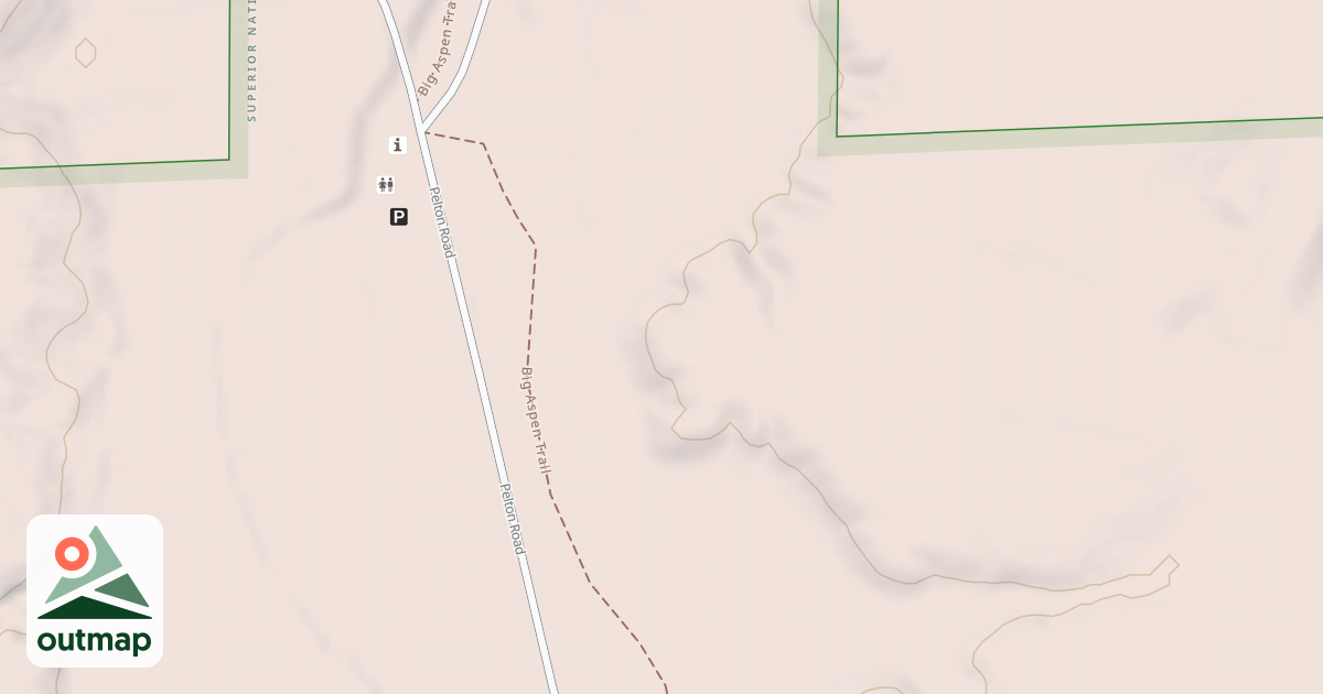Map of Big Aspen Spur Aa