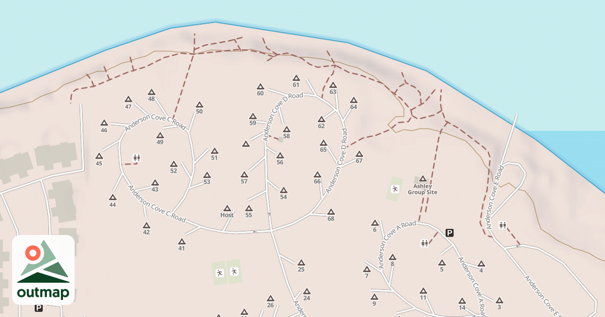 Map of ANDERSON COVE D
