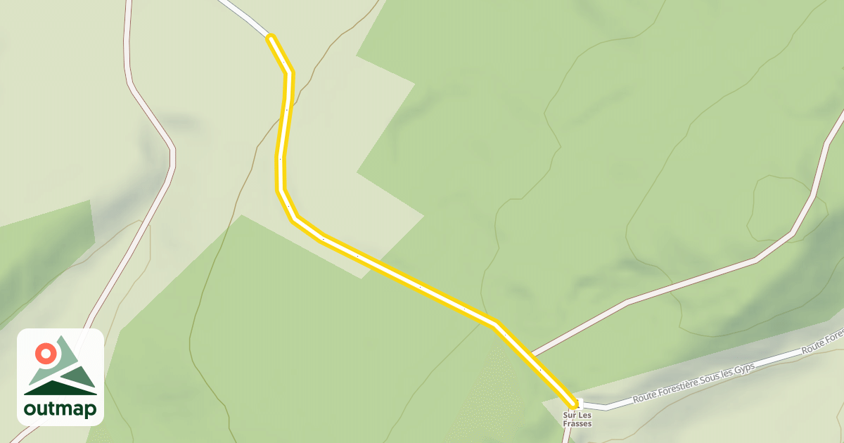 Map of Route Forestière Sous les Gyps