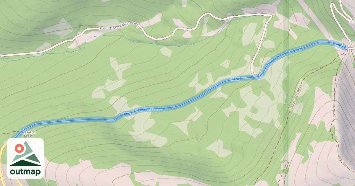 Map of Wasatch Crest Connect