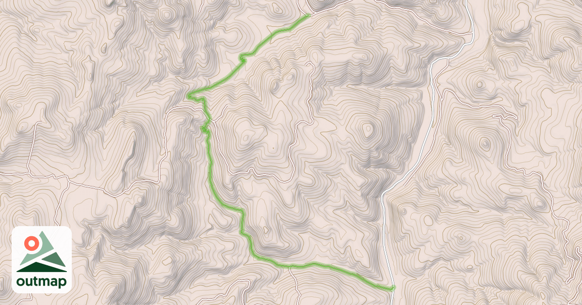 Map of Dry Gulch Road