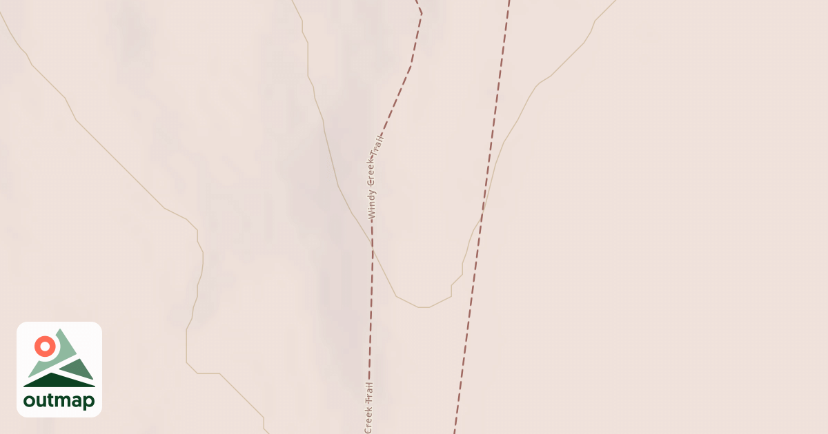 Map of Windy Creek Subsistence Ohv Trail