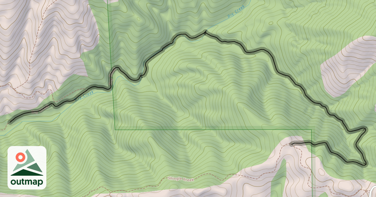 Map of Dry Creek
