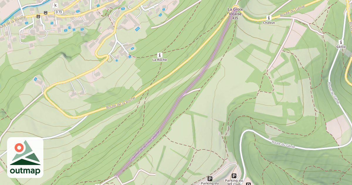 Map of Chemin de la Croix Vitaise