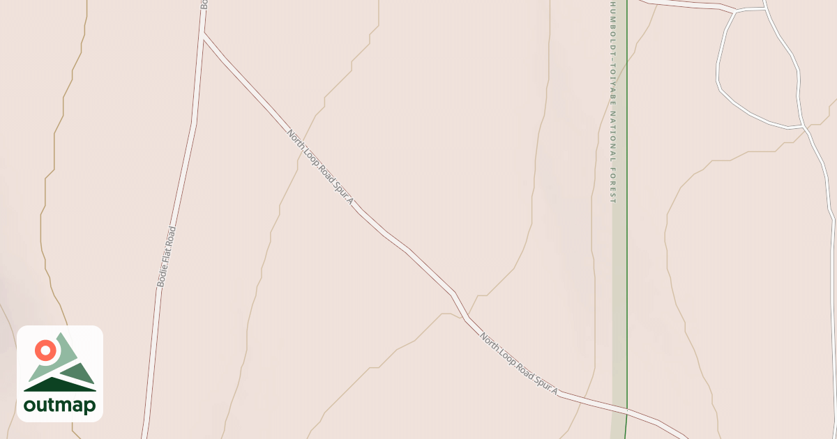 Map of NORTH LOOP ROAD SPUR A