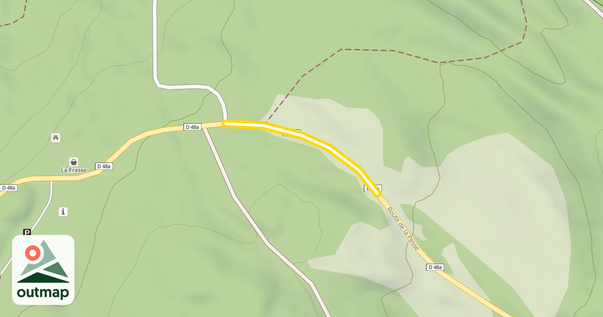 Map of Route de la Pesse
