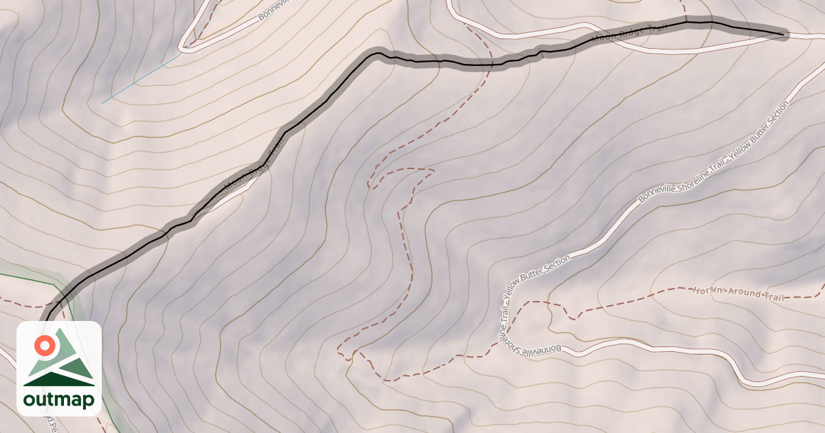 Map of Moon Ridge Trail