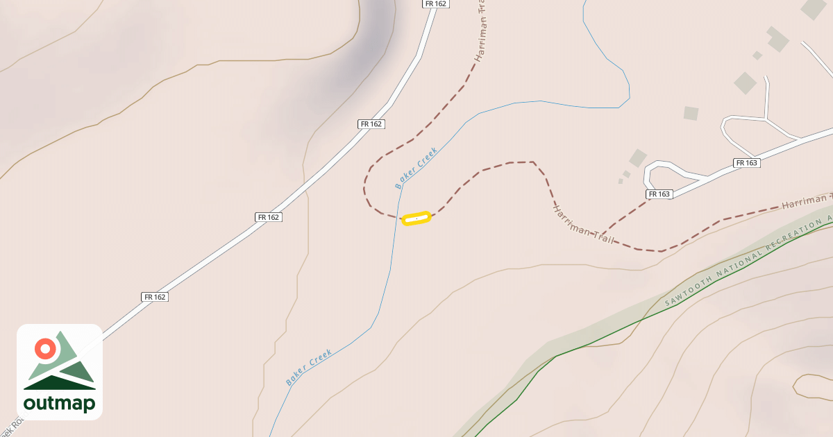 Map of Harriman Trail