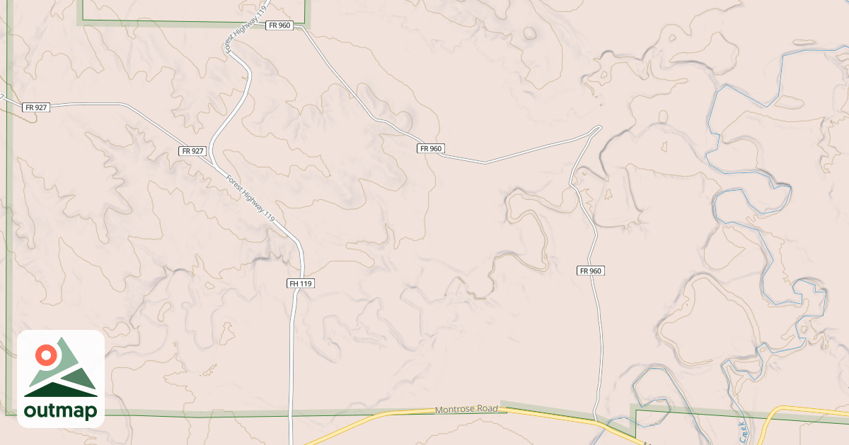 Map of USFS Motor Vehicle Use Map Roads {7BA45EFF-C128-4383-81A1-F4B4F5AFDEC5}