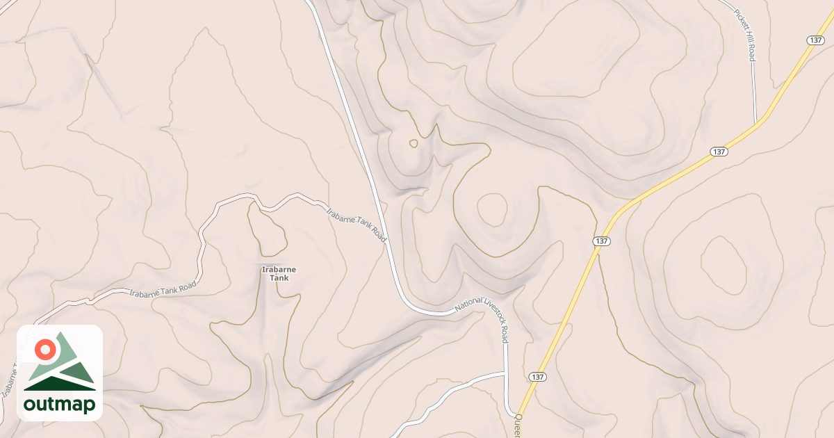 Map of GUADALUPE RIM