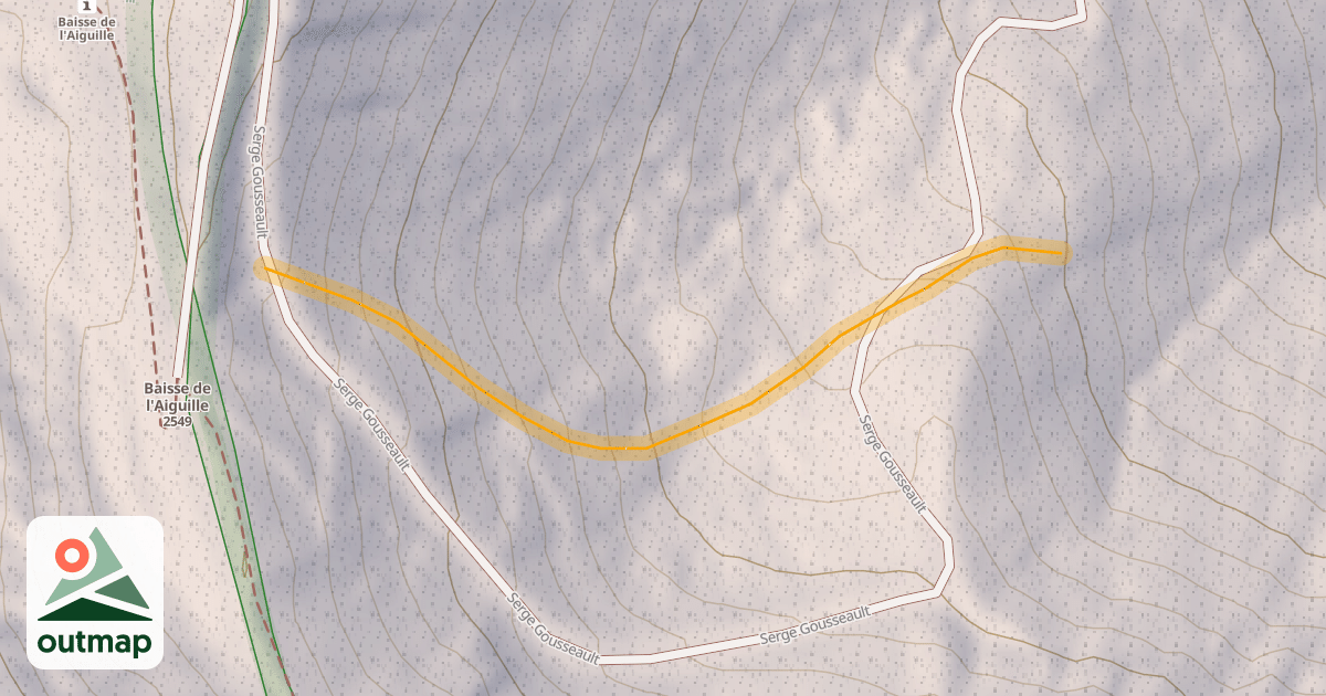 Map of Serge Gousseault Hors Piste