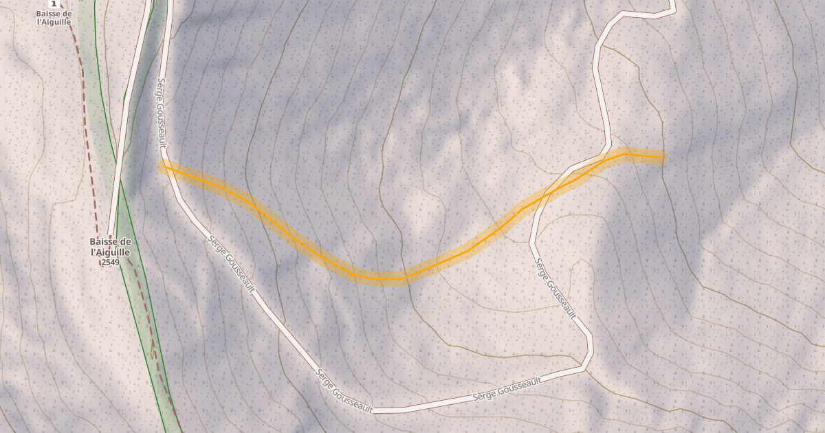 Map preview of Serge Gousseault Hors Piste