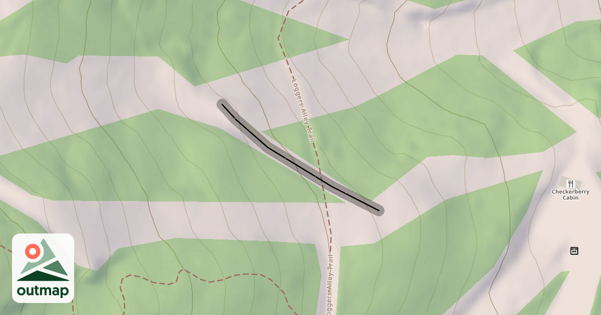Map of Cross Cut