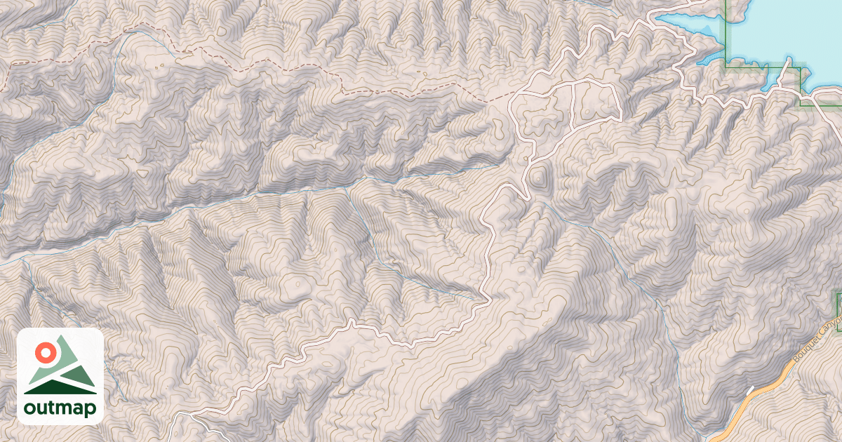 Map of DEL SUR RIDGE RD