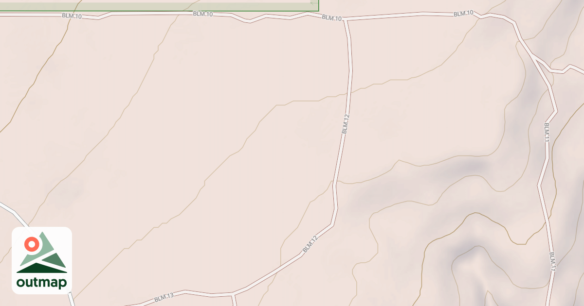 Map of Dry Creek North Spur Trail