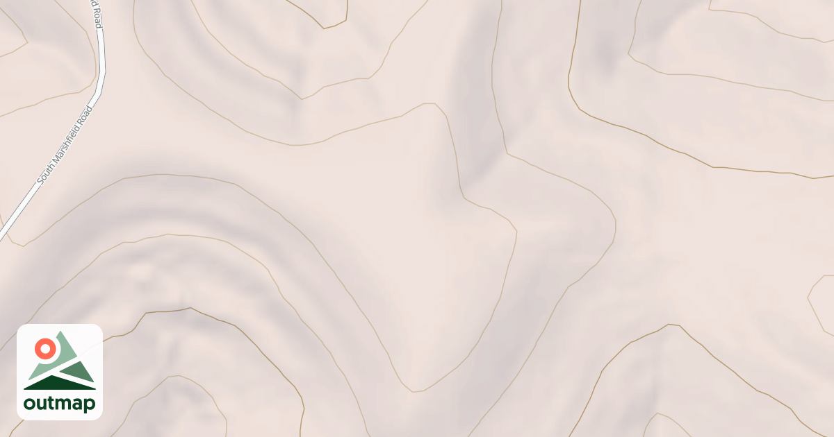 Map of MARSHFIELD RIDGE SPUR