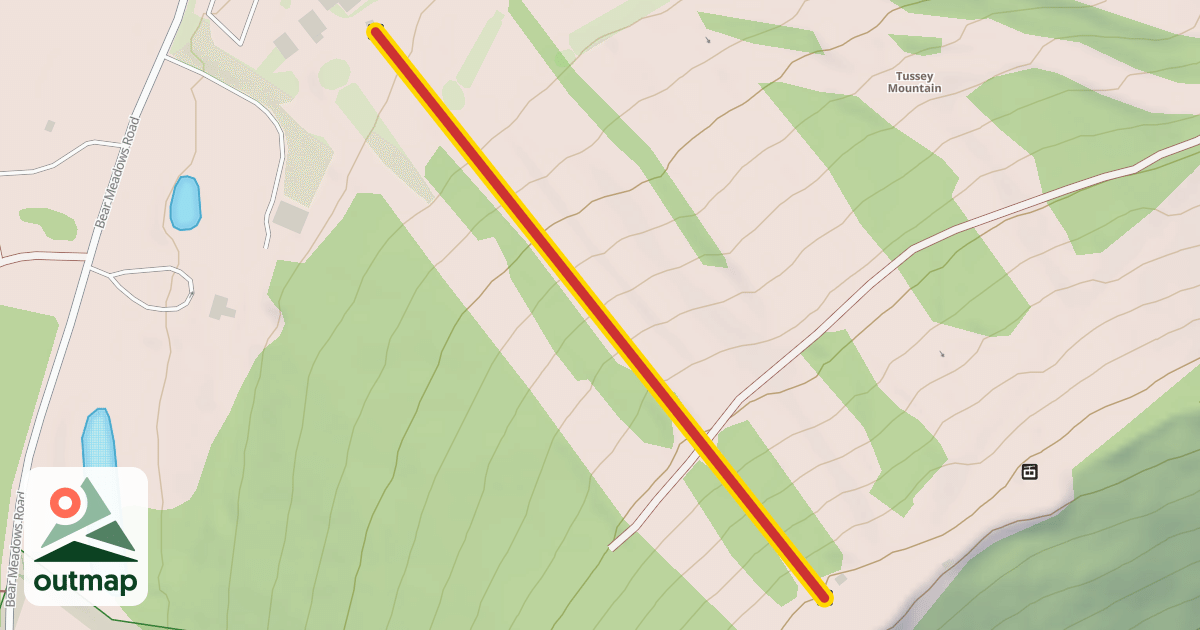 Map of T-Bar Lift