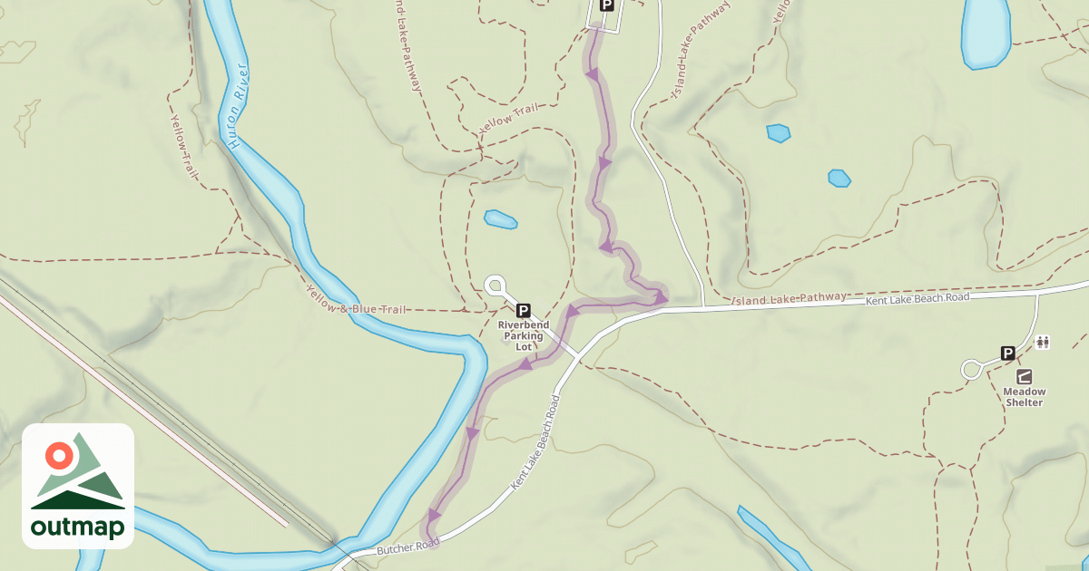 Map of Blue Trail