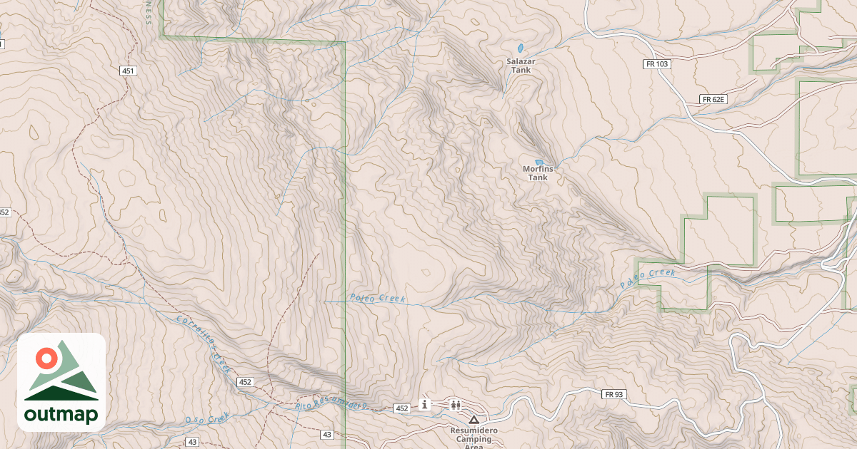 Map of MESA MORFINS