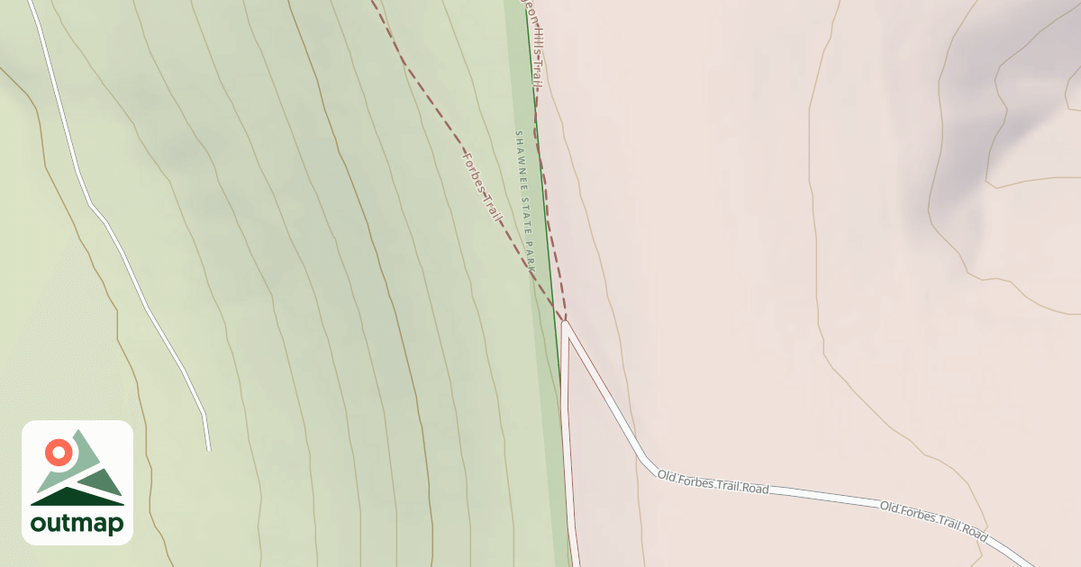 Map of Shawnee State Park Trails
