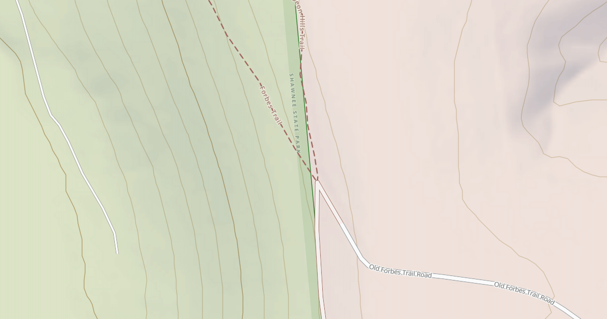 Map preview of Shawnee State Park Trails