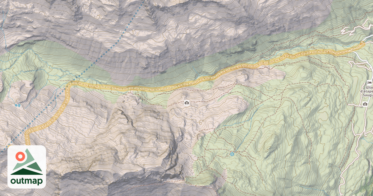 Map of Soum de Labassa — Pont de Saugué