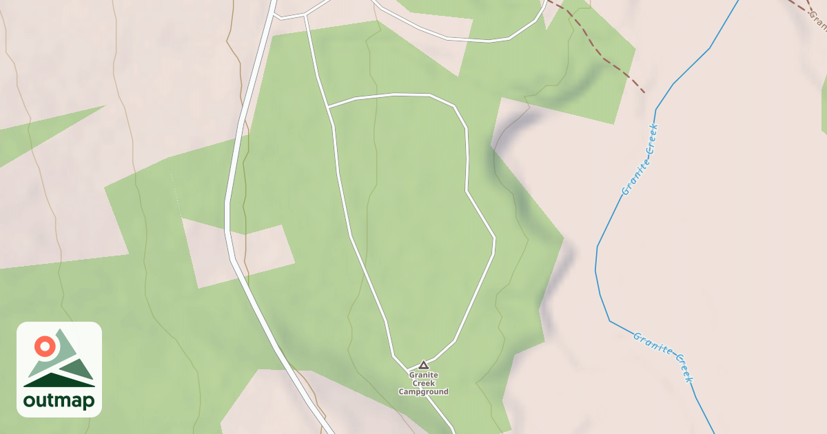 Map of GRANITE C.G. SPUR B