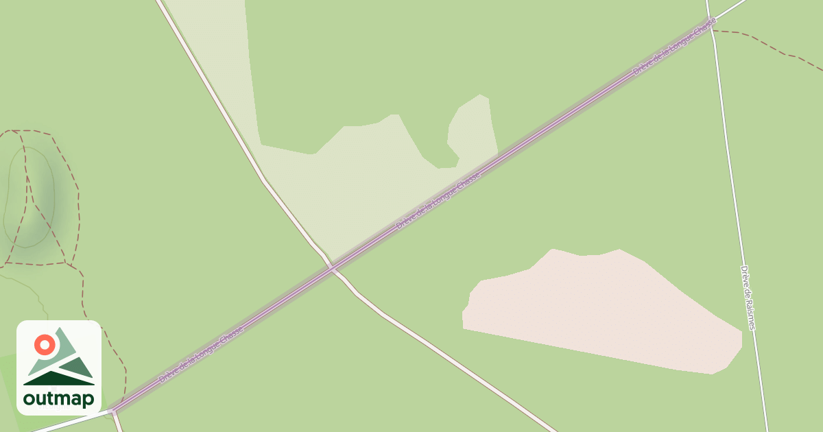 Map of Drève de la Longue Chasse
