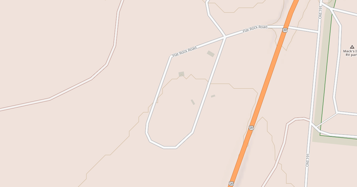 Map preview of FLAT ROCK CG LOOP B