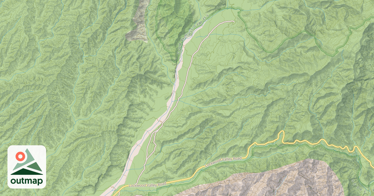 Map of EAST DRY CYN. OHV