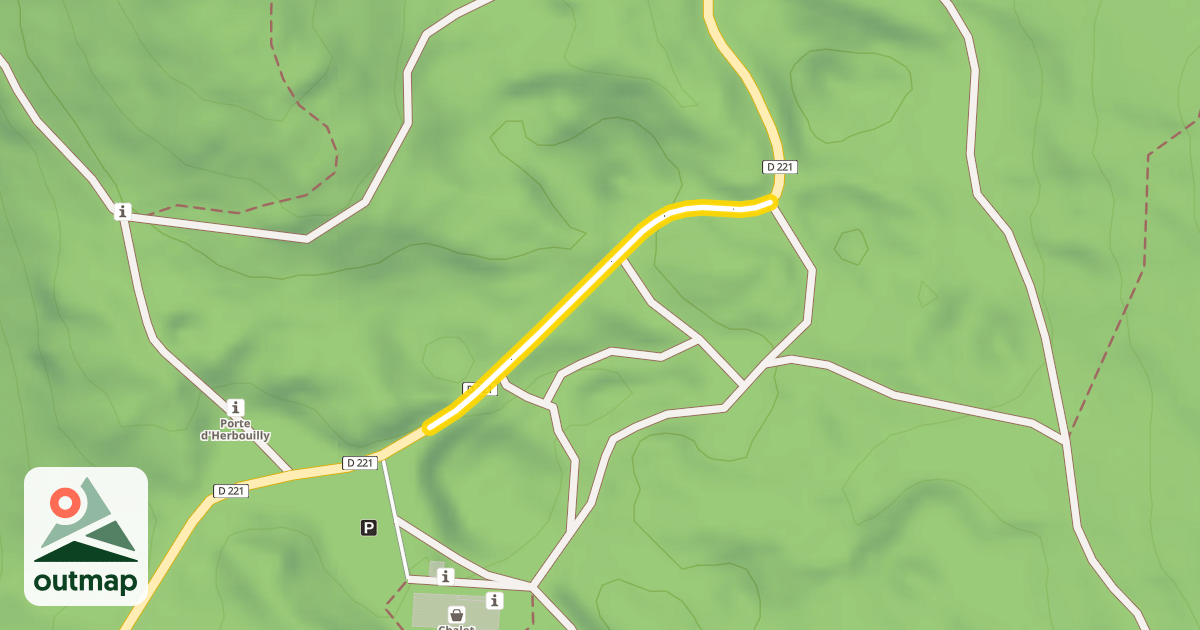 Map of Route d'Herbouilly
