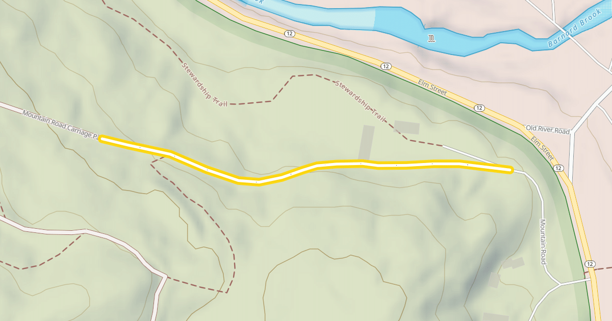 Map preview of Mountain Road Carriage Path