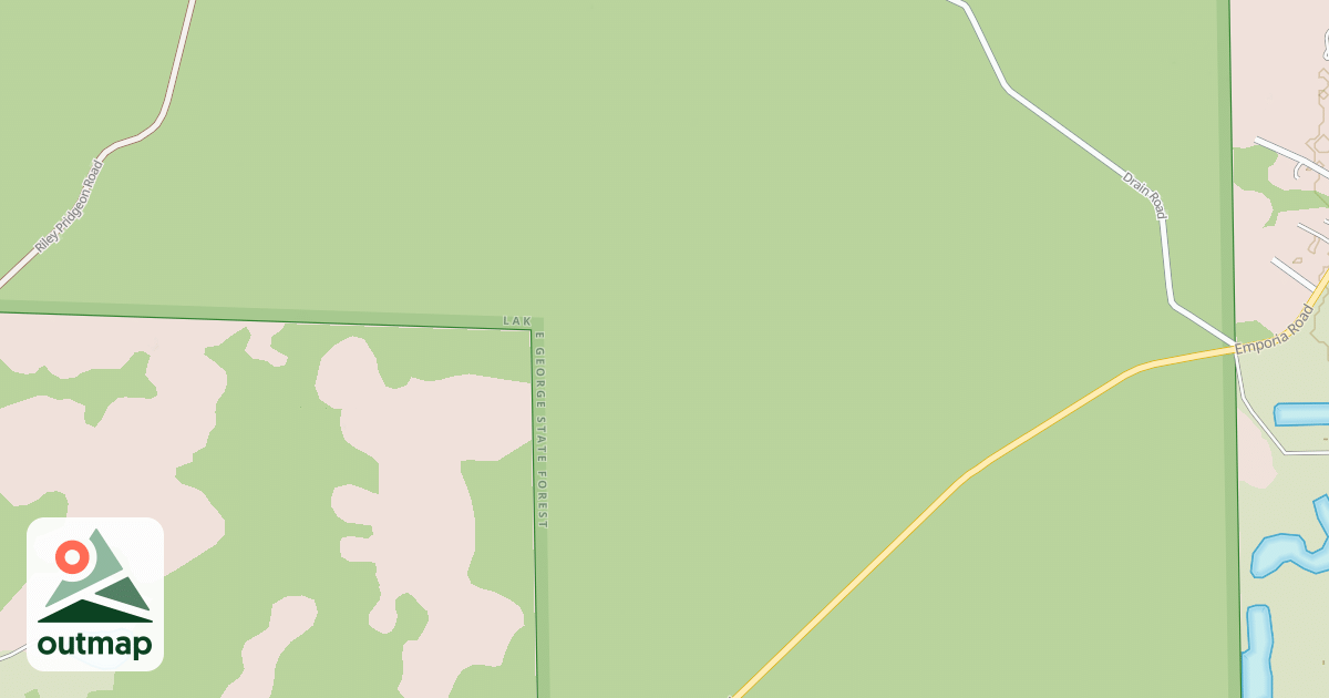 Map of Lake George State Forest Trail