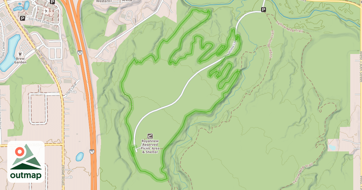 Map of Red MTB Trail