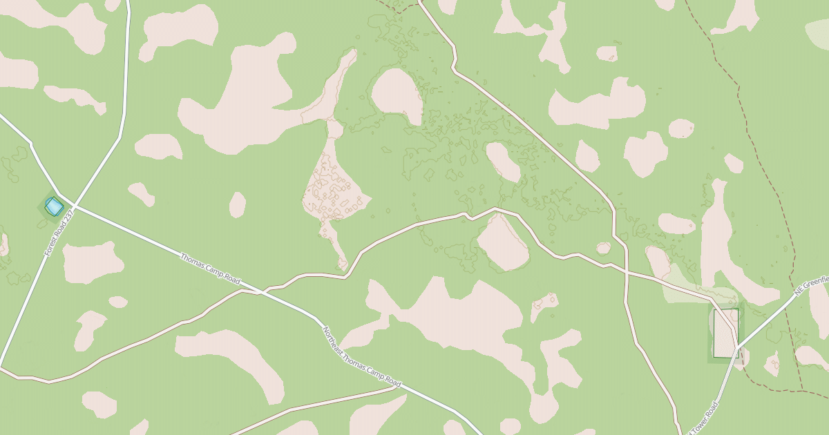 Map preview of USFS National Forest System Roads {499C10D6-F6A3-4BF1-BC56-BAB81E24C216}