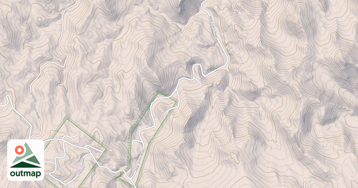 Map of BEAR GULCH