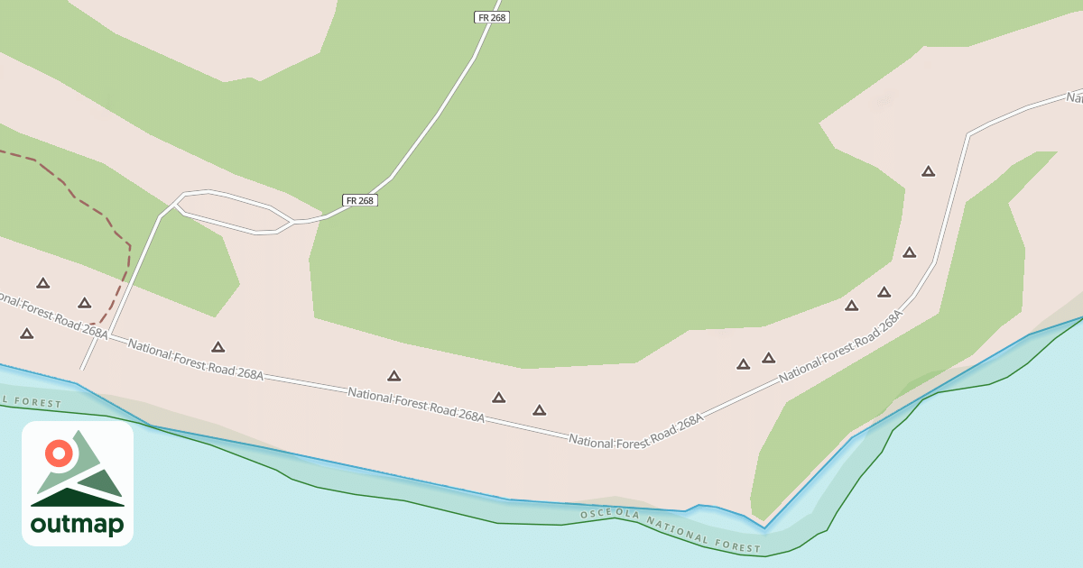 Map of USFS Motor Vehicle Use Map Roads {F5A79966-16A2-4918-A924-715FA2BD1D68}