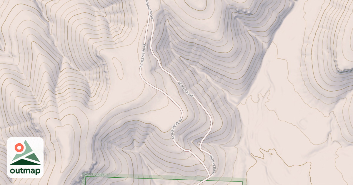 Map of USFS Motor Vehicle Use Map Roads {0D44DBA3-A726-40EC-B346-C6FDB95CD339}